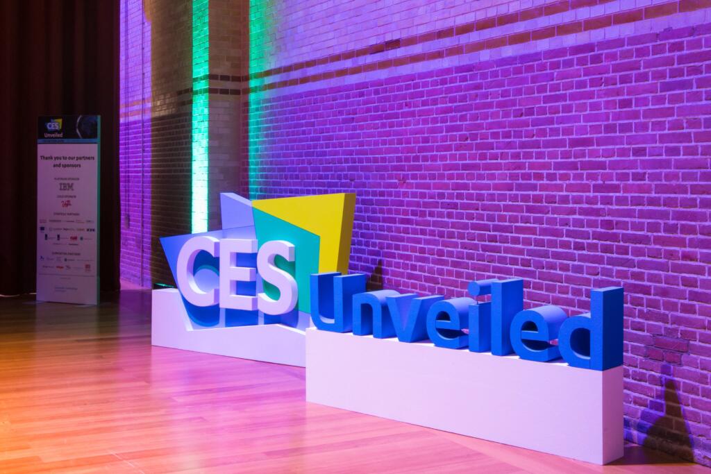 Corporate event photography, conference photography, General view of the set-up at CES Unveiled conference, Beurs van Berlage, Amsterdam