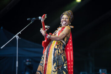 Concert and festival photography, singer Fatoumata Diawara performing at Paleo Festival, Nyon- Switzerland