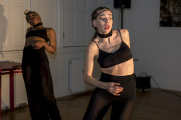 Cultural event and dance photography, dancers are performing for WOW during Museumnacht in Huis-Marseille, Amsterdam
