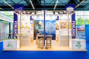 Corporate event photography, booth photography, Finland booth at PLMA trade show, RAI, Amsterdam