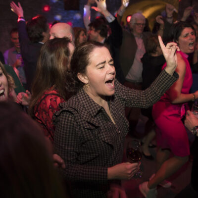 Wedding photography, party photography, people having fun and dancing at a wedding party, Utrecht, The Netherlands