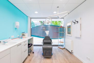 Interior photography, branding photography, photo of a dental practice in Amsterdam