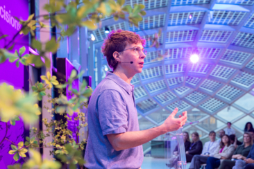 Corporate event photography, conference photography, booth photography, fait trade, clean shot of the booth at IIAIC (Institute of International Auditors International Conference) in Amsterdam CapitalC